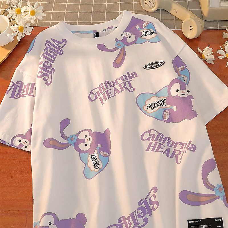 Áo Thun Ngắn Tay Dáng Rộng Thời Trang Mùa Hè Dành Cho Bé Gái