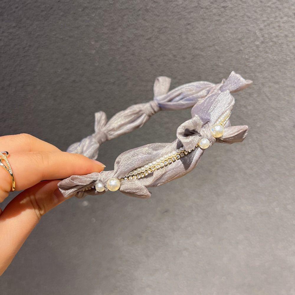 Băng Đô Cài Tóc Phối Lưới Mỏng 26Ede Thời Trang Thanh Lịch Cho Nữ