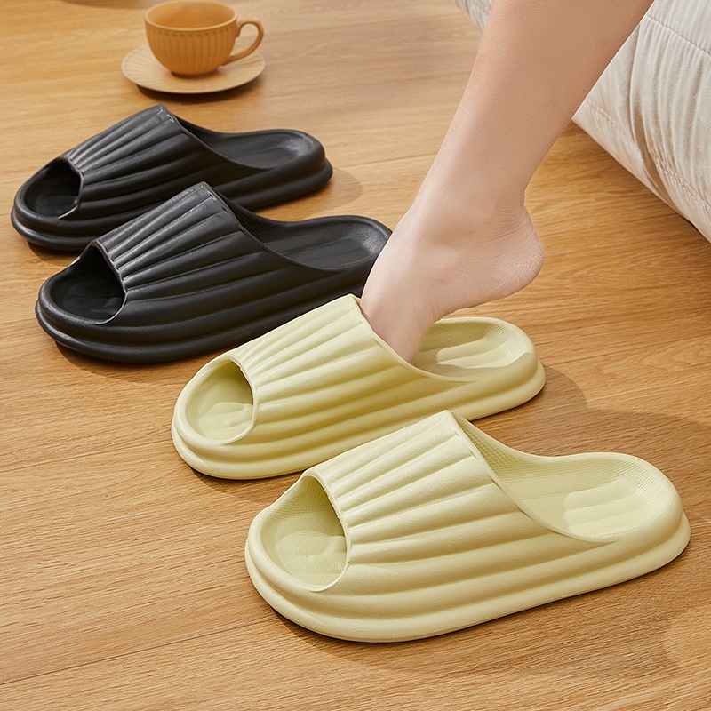 Dép Đi Trong Nhà Tắm Đế Mềm Chống Trượt Thiết Kế Đơn Giản Cho Cặp Đôi