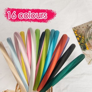 Băng Đô Vải Satin Mềm Mại Nhiều Màu Sắc 1cm Dành Cho Bé Gái