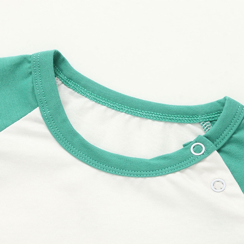 Bộ Áo Thun Ngắn Tay + Quần Short Cotton Mềm Thoáng Khí In Hình Cá Sấu / Voi Hoạt Hình Thời Trang Mùa