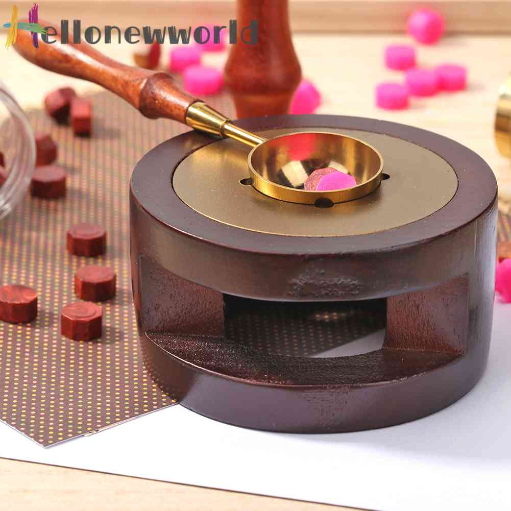 Vintage Stamp Wax Seal Beads Sticks Warmer Wax Melting Furnace Stove Pot