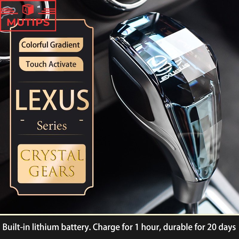 1 Bộ Cần Gạt Số Có Đèn LED Pha Lê Cho Lexus rx 570 RX300 LX570 CT200H NX250 RX350 LX470 IS NX ES