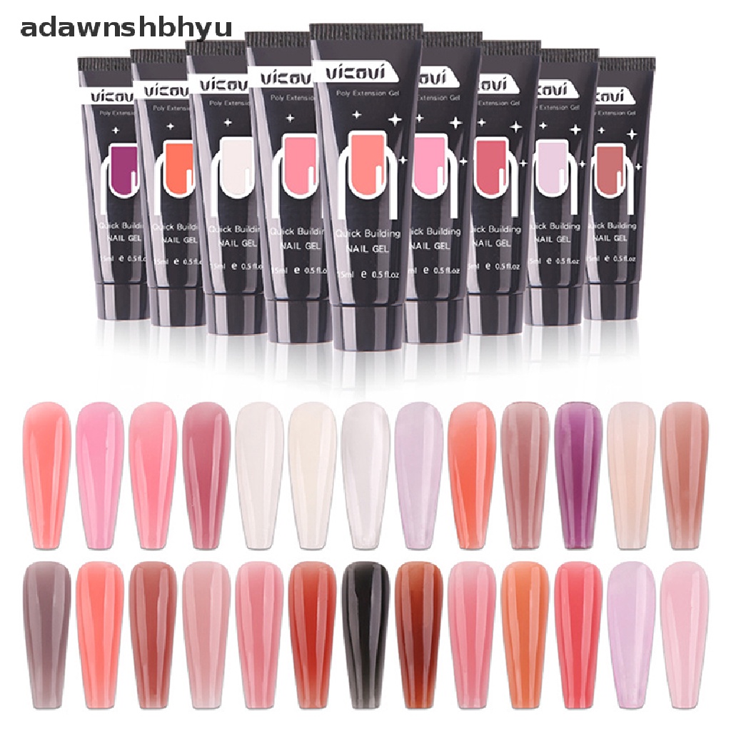 Gel poly acrylic trong suốt chuyên dụng để nối móng tay dài nhanh chóng 15ml