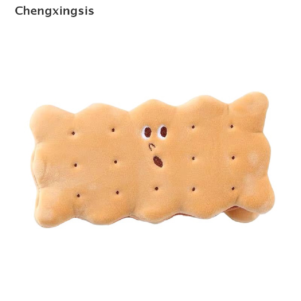 1x Túi Đựng Bút Hình Bánh Quy Bằng Lông Nhung Sức Chứa Lớn