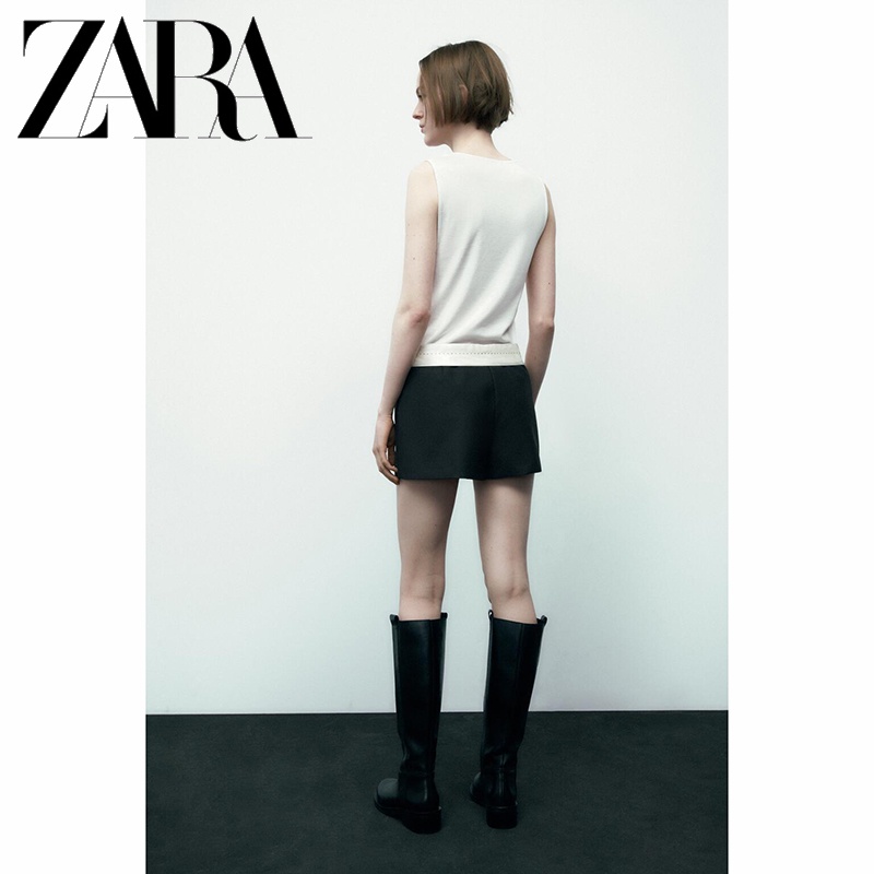 Zara Quần Giả Váy Màu Đen Thời Trang Cho Nữ
