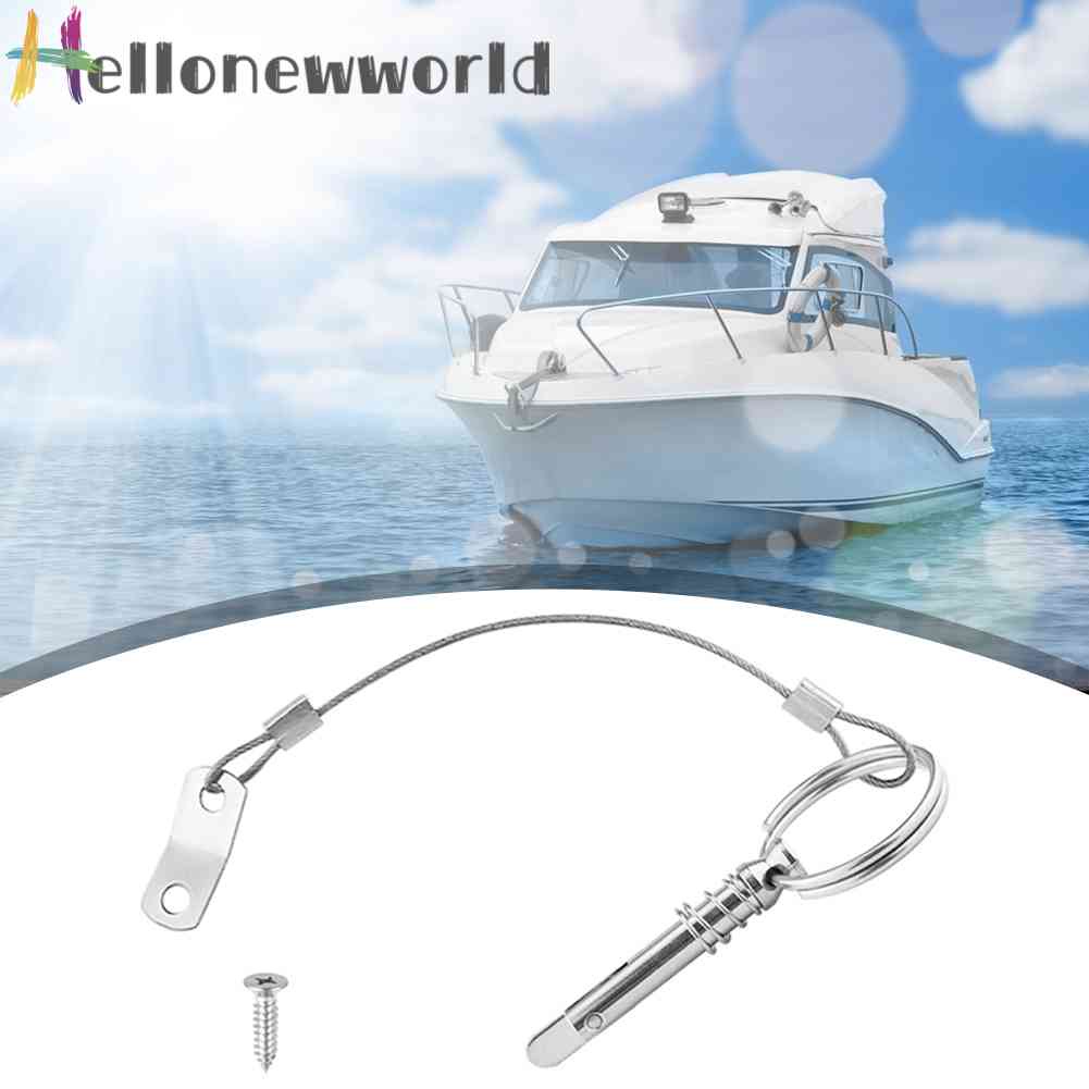 Chốt Bản Lề Bằng Thép Không Gỉ Tháo Gỡ Nhanh Kèm Dây Buộc Cho Tàu Thuyền