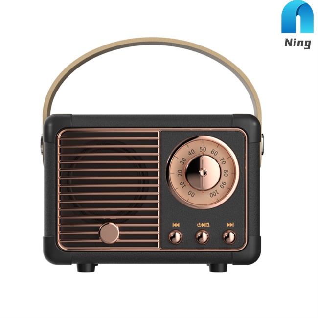 Loa Bluetooth Hm11 Âm Thanh Nổi Phong Cách Retro Cổ Điển Tiện Dụng Cho Du Lịch