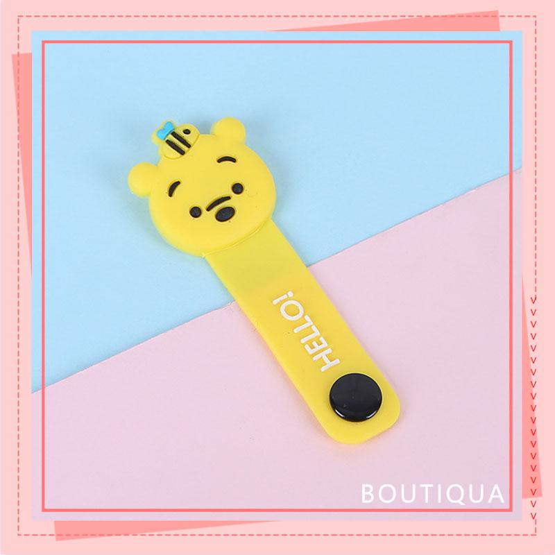 Dây kẹp thu gọn tai nghe cáp sạc điện thoại laptop hình thú dễ thương-BA