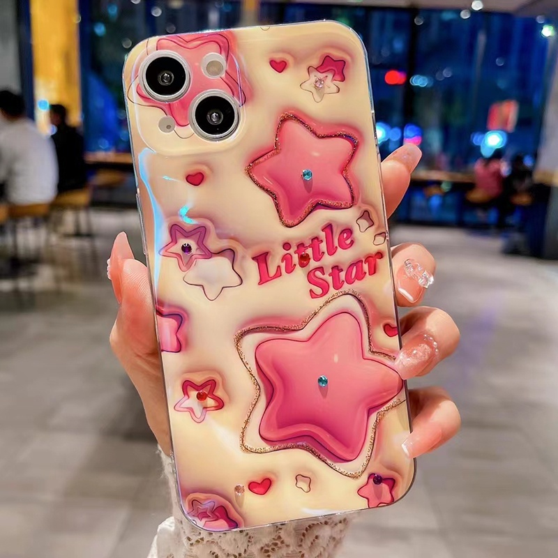 Dễ Thương Ốp Điện Thoại Mềm Họa Tiết Hoạt Hình Đính Đá Cho samsung galaxy s23 ultra plus s23 + s23ultra