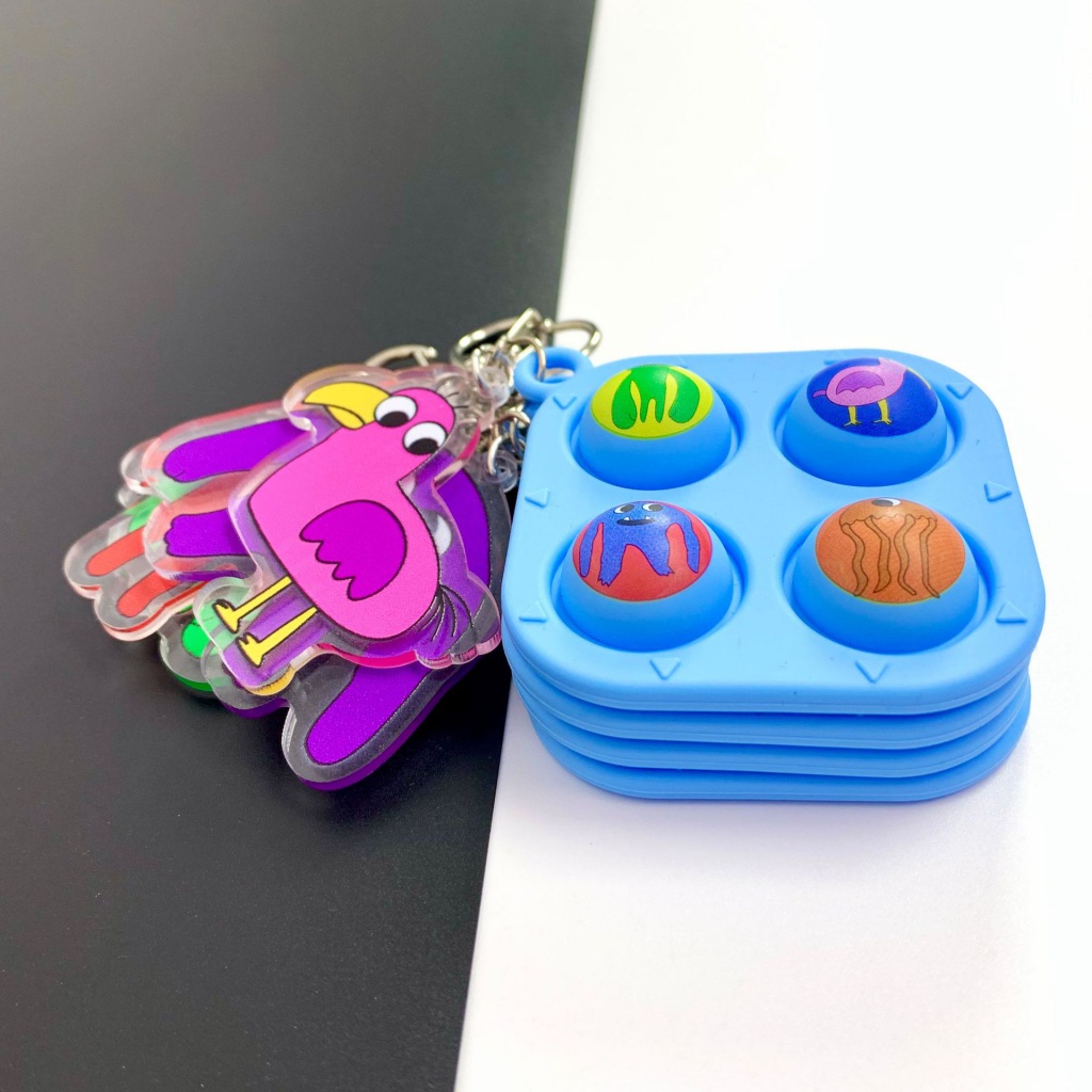 Móc Khóa Hình Chú Ngỗng / Vịt Nhồi Bông Đáng Yêu