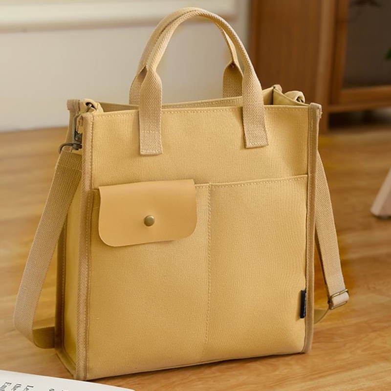 Túi Xách canvas Phong Cách harajuku Đơn Giản Cho Nữ