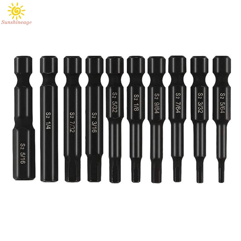 Bộ 10 Mũi Khoan Bằng Hợp Kim Thép 58-60 Hrc Chất Lượng Cao