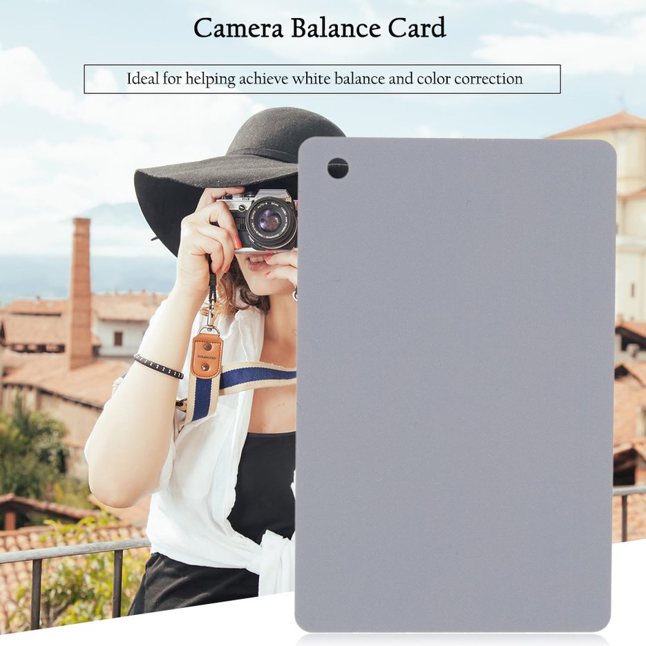 ✱BEST✱ 3 In 1 Digital White Black Grey Balance Cards Set 18% Gray Exposure Card