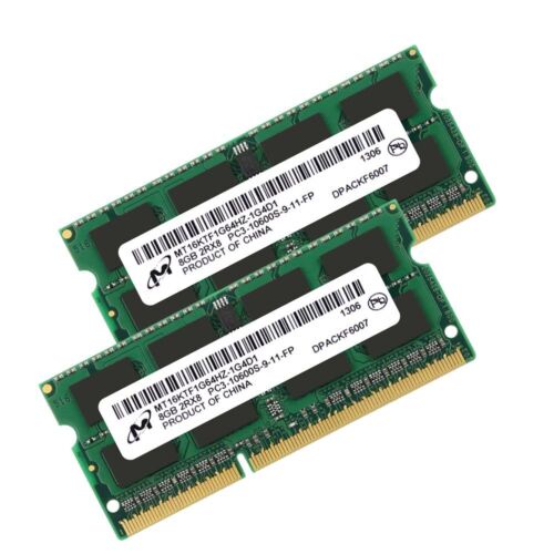 Mới Micron 16GB 8GB 4GB DDR3 1333MHz PC3-10600S 204Pin CL9 Bộ nhớ máy tính xách tay SODIMM RAM SDRAM