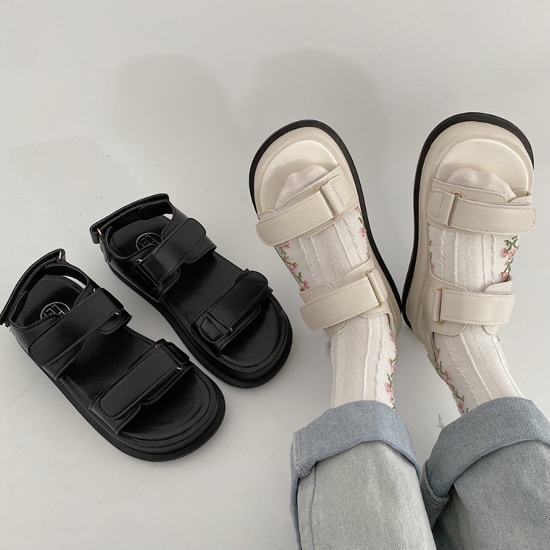 👟vận chuyển ngay lập tức+băng hình👟dép sandal nữ  - nữ dép sandal nữ đi học dép hai quai-AA1080