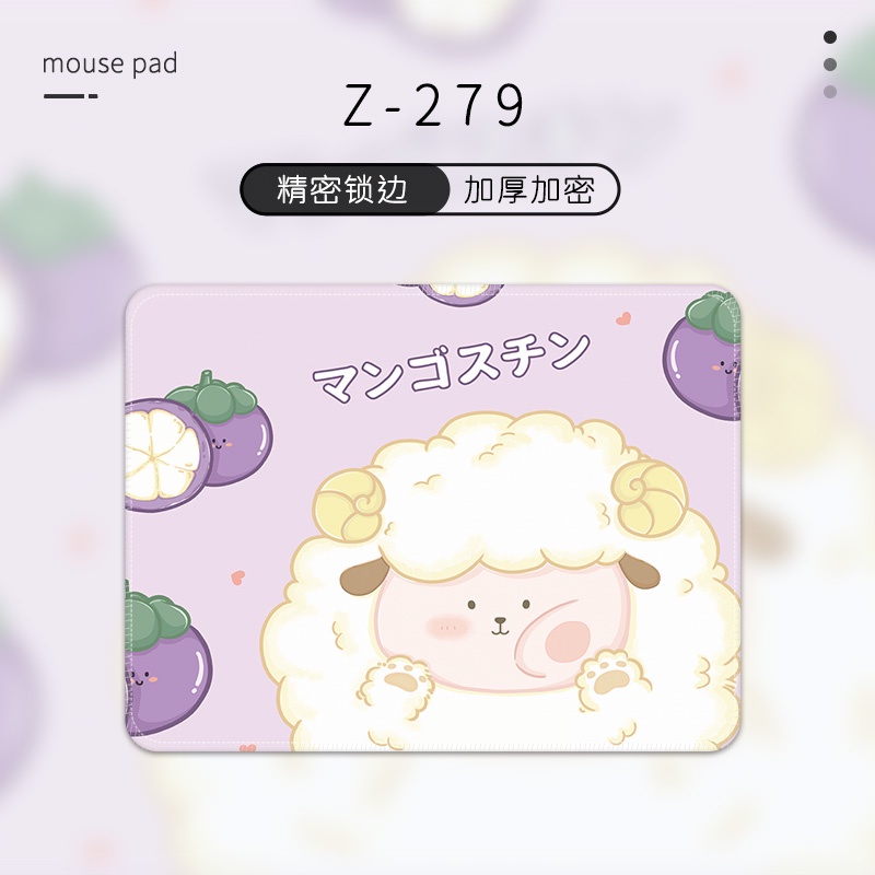 Đệm Lót Chuột Dày Dặn Hình Trái Cây / Động Vật Dễ Thương