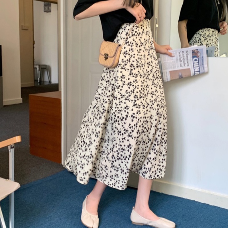 IELGY   Chân Váy Voan Lưng Cao Dáng Ôm Phong Cách Cổ Điển Thời Trang Cho Nữ