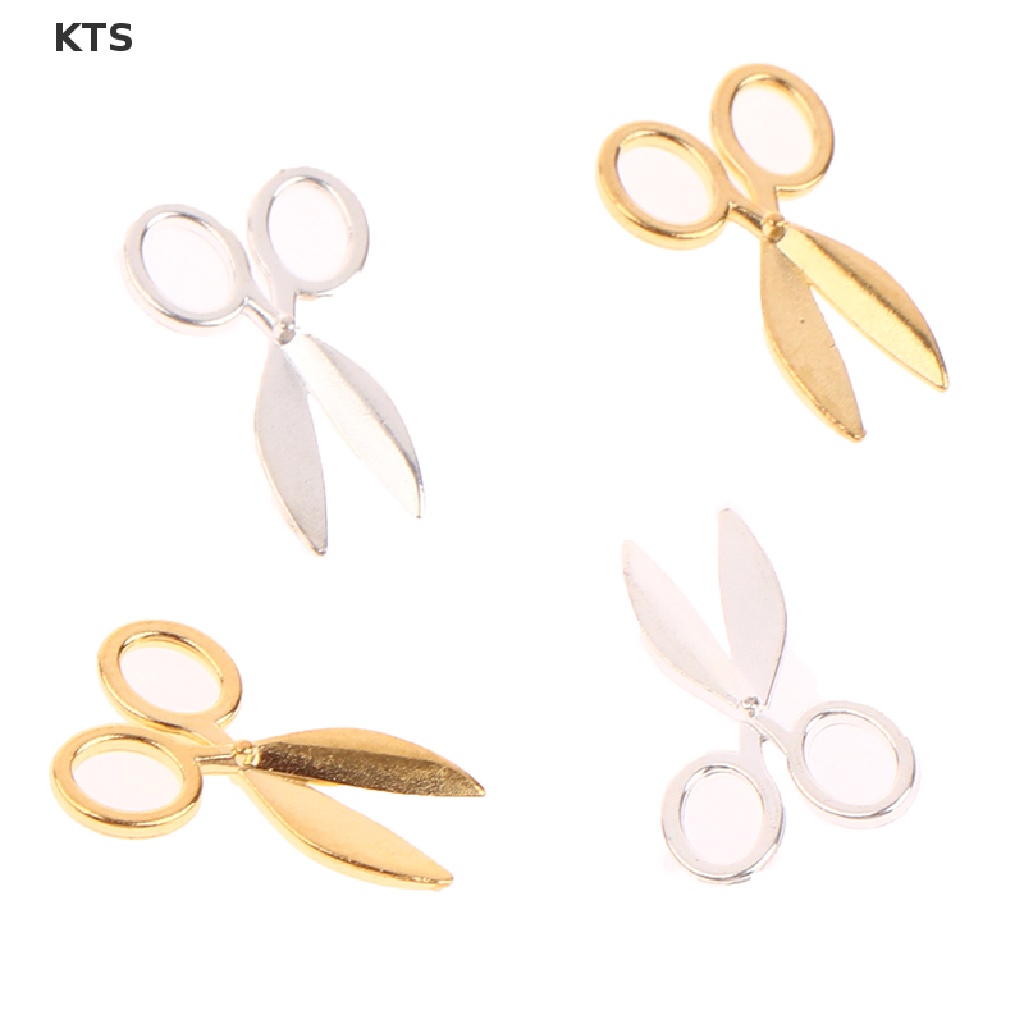 2 Chiếc Kéo Kim Loại Mini Trang Trí Nhà Búp Bê 1: 12