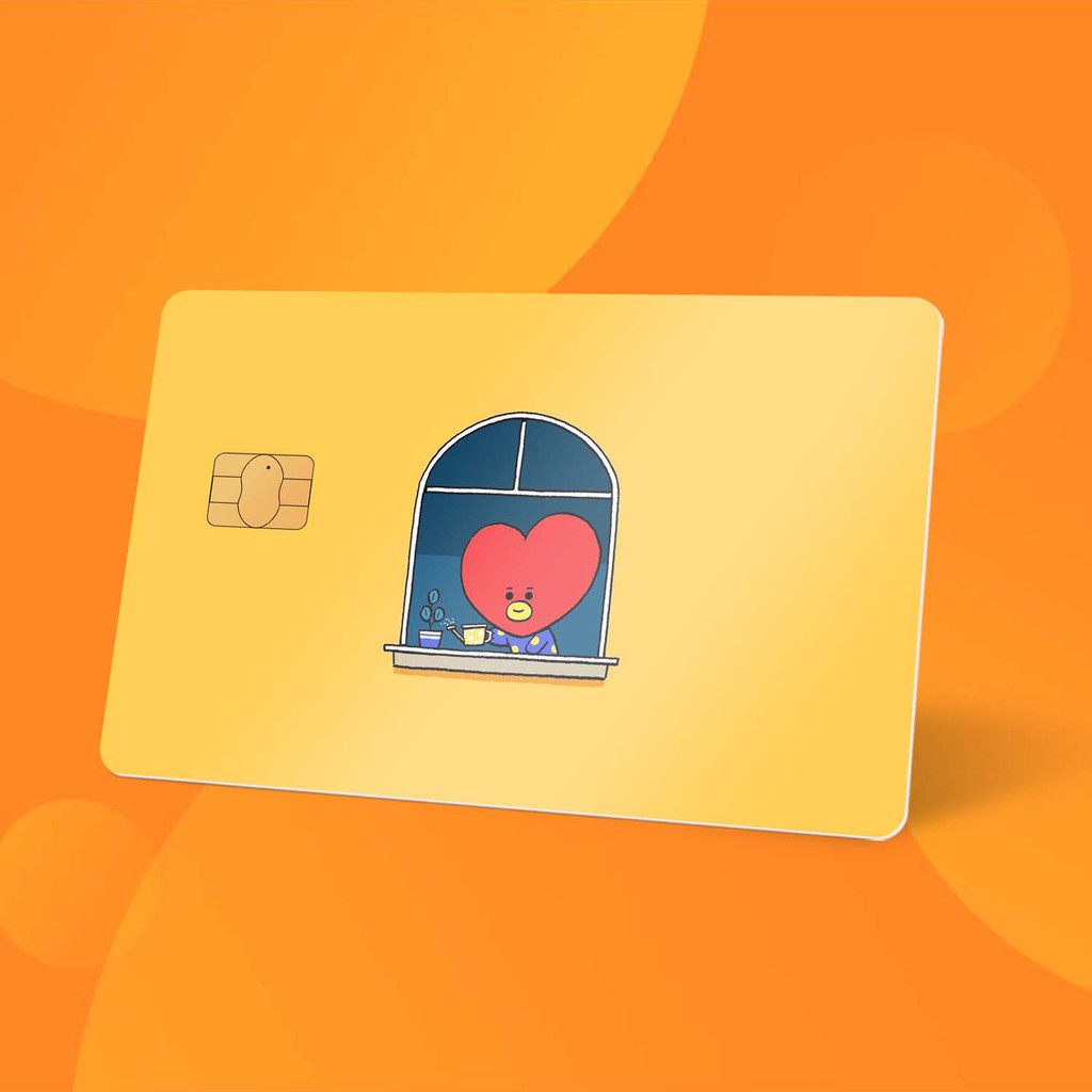 Miếng Dán Thẻ Card BT21 - BTS | SKIN ATM, Thẻ Chung Cư Trang Trí - Chất Liệu Decal Vinyl Chống Nước