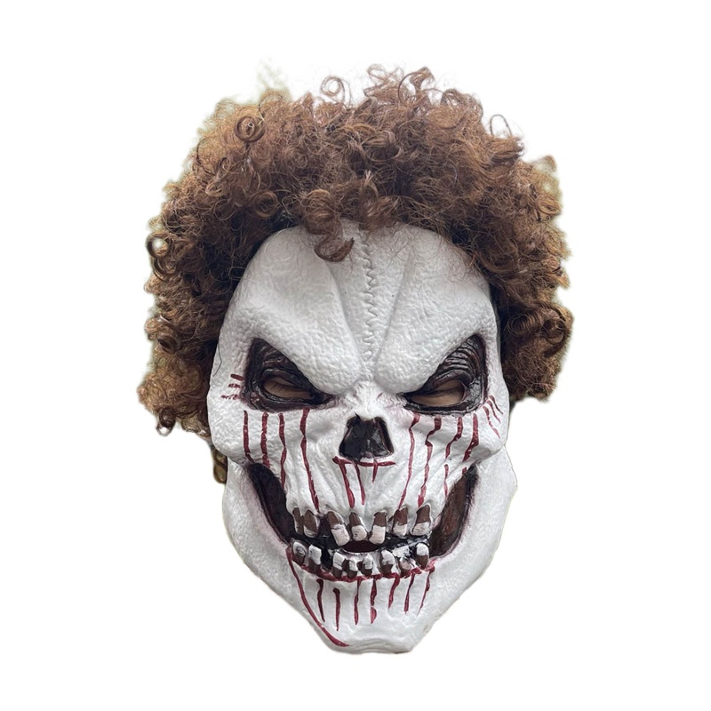 Đen Mặt Nạ Hóa Trang Halloween Hình Đầu Lâu Máu Độc Đáo