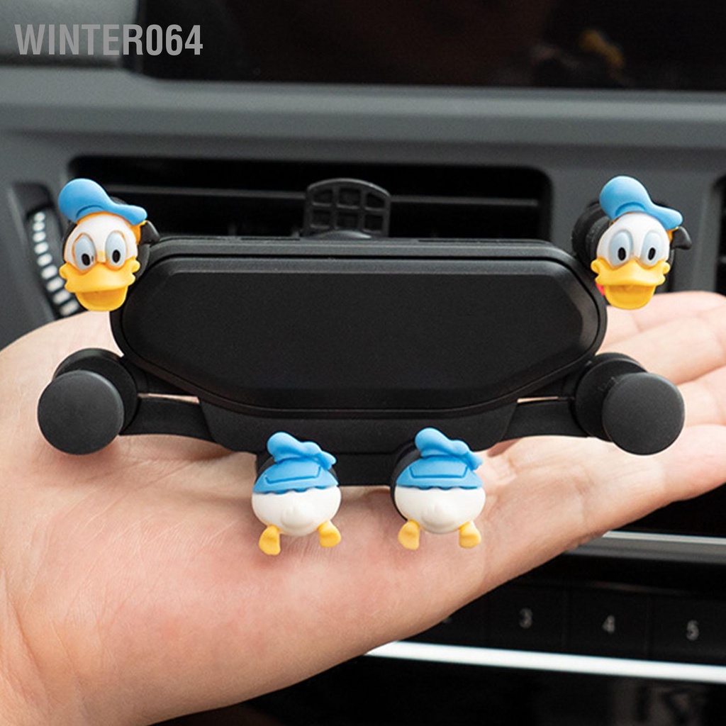 Giá đỡ điện thoại Hình ảnh hoạt hình dễ thương Chống rung Kẹp thông gió Điện thoại di động Gắn bằng chứng tiếng ồn