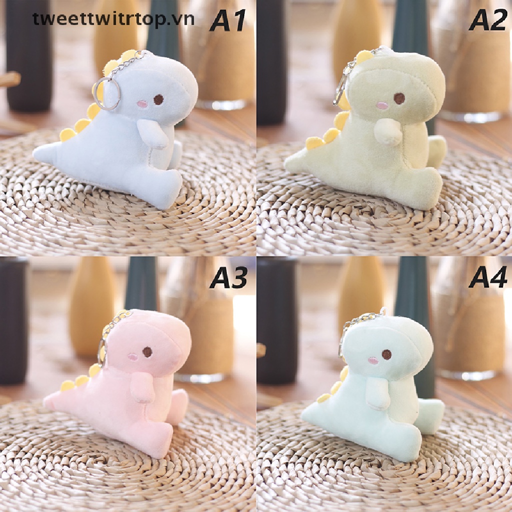 1 Móc Khóa Khủng Long Nhồi Bông Đáng Yêu 12cm
