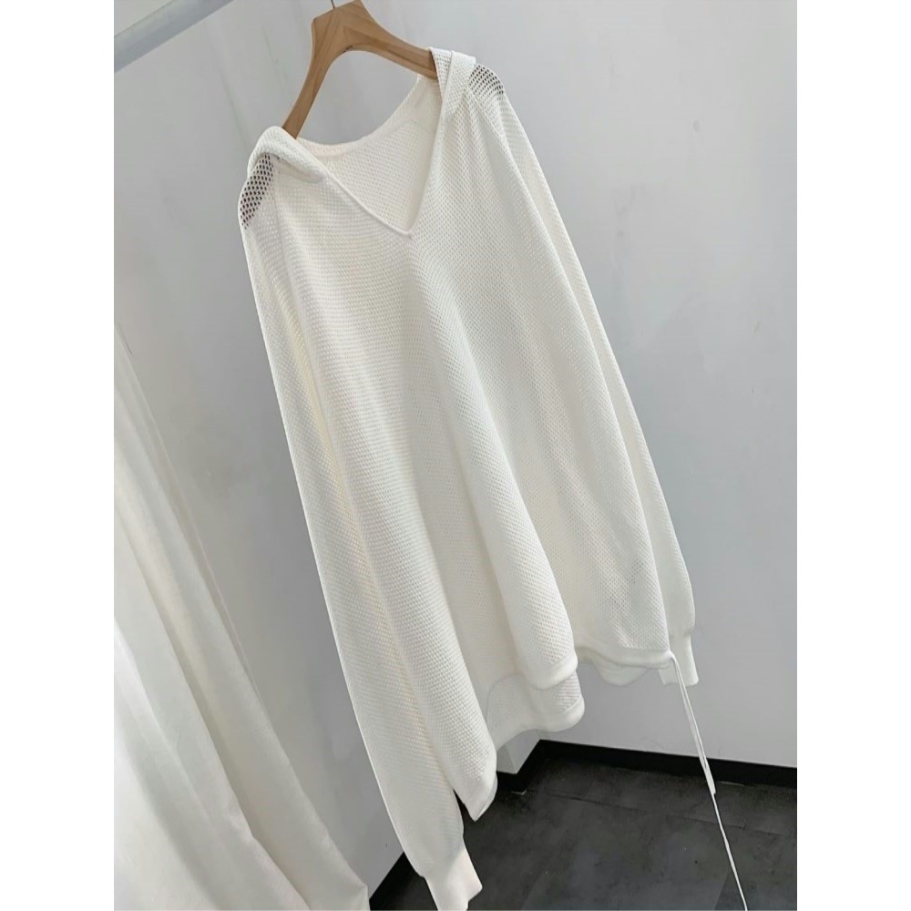 Áo Cardigan Dệt Kim Mỏng Có Mũ Trùm Thời Trang Mùa Thu 2022 Cho Nữ