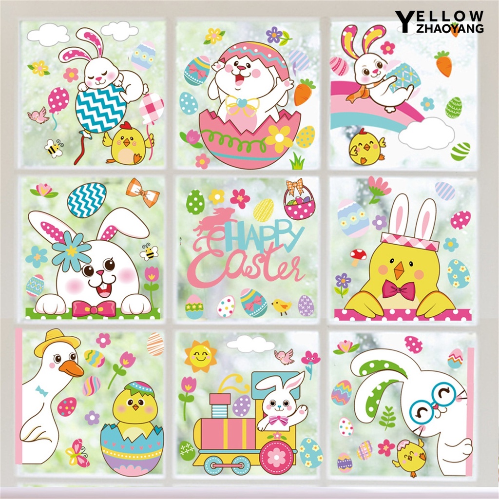 Ny-window Giấy Dán Tường Trang Trí Hình Thỏ Bunny L Ph C Đầy Sức Sống Quyến Rũ Công Sở Tinh Tế Quyến Rũ