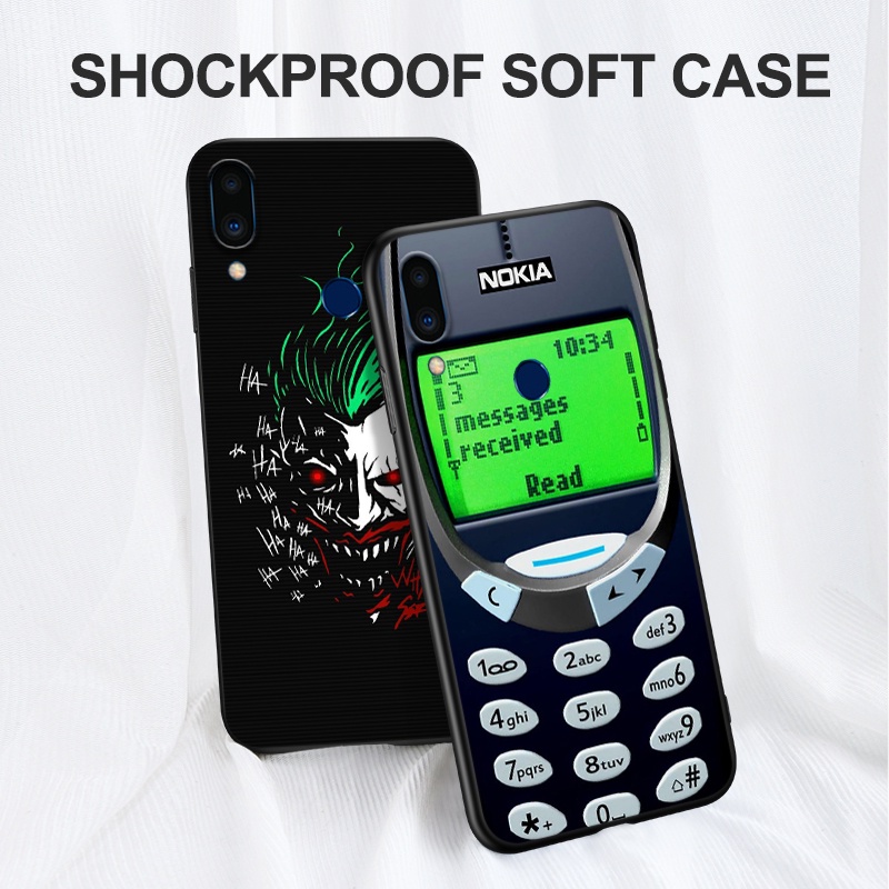 Ốp Điện Thoại Tpu Dẻo Màu Đen In Hình Hoạt Hình Sư Tử / Gấu Đáng Yêu Cho Meizu NOTE 9 2019 Dễ Thương