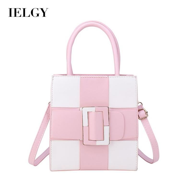 Túi Đeo Vai Họa Tiết Kẻ Sọc Màu Sắc Tương Phản Phong Cách Cổ Điển Thời Trang Cho Nữ