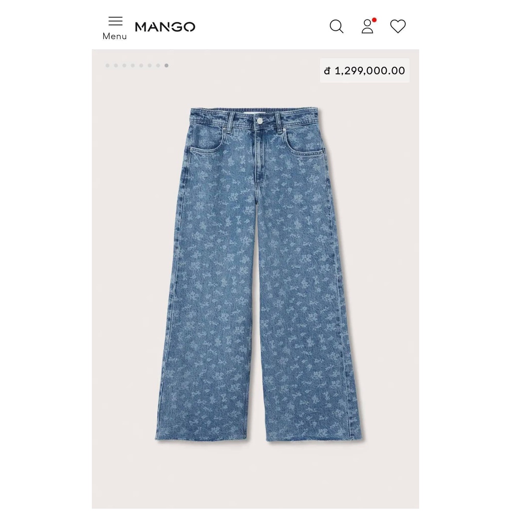 Quần jeans hoa M*N*G AU*TH