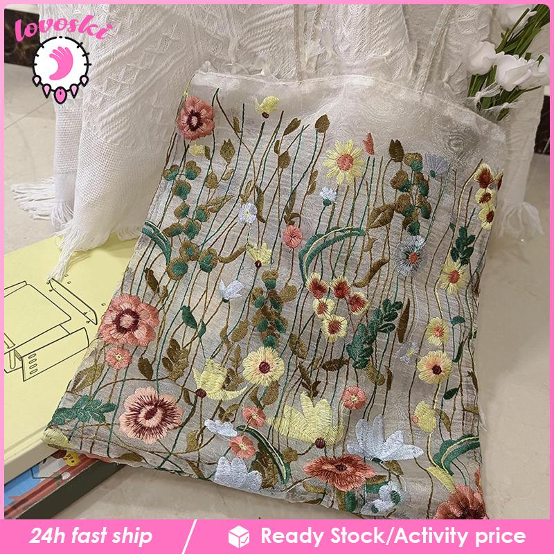 Túi Tote Thêu Họa Tiết Thời Trang Dùng Khi Đi Mua Sắm / Du Lịch