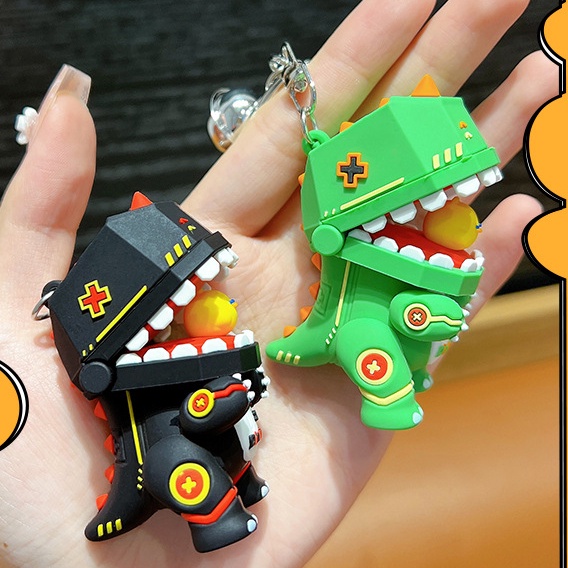 Móc Chìa Khóa Hình Chú Gà / Khủng Long Đơn Giản Sáng Tạo Thời Trang