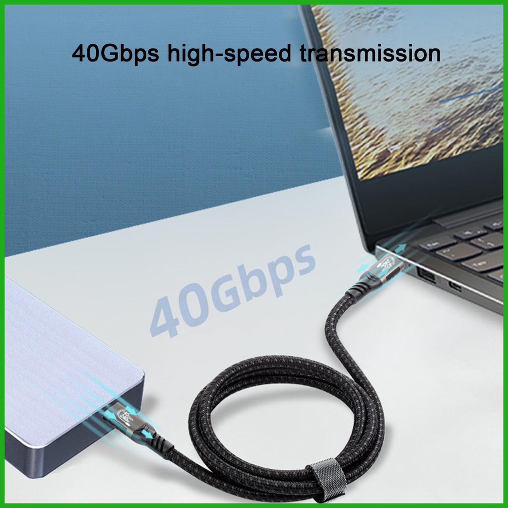 Cáp Sạc USB C 40Gbps 240W 8K60Hz Hoặc Dual 4K Video Tương Thích Với Cáp Type C Và USB C Cho Javn