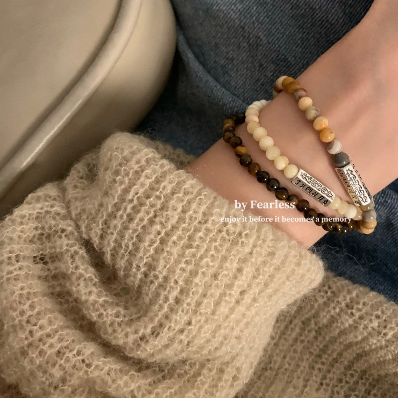 Vòng Tay Chuỗi Hạt Đá Mã Não Tự Nhiên vòng năng lượng