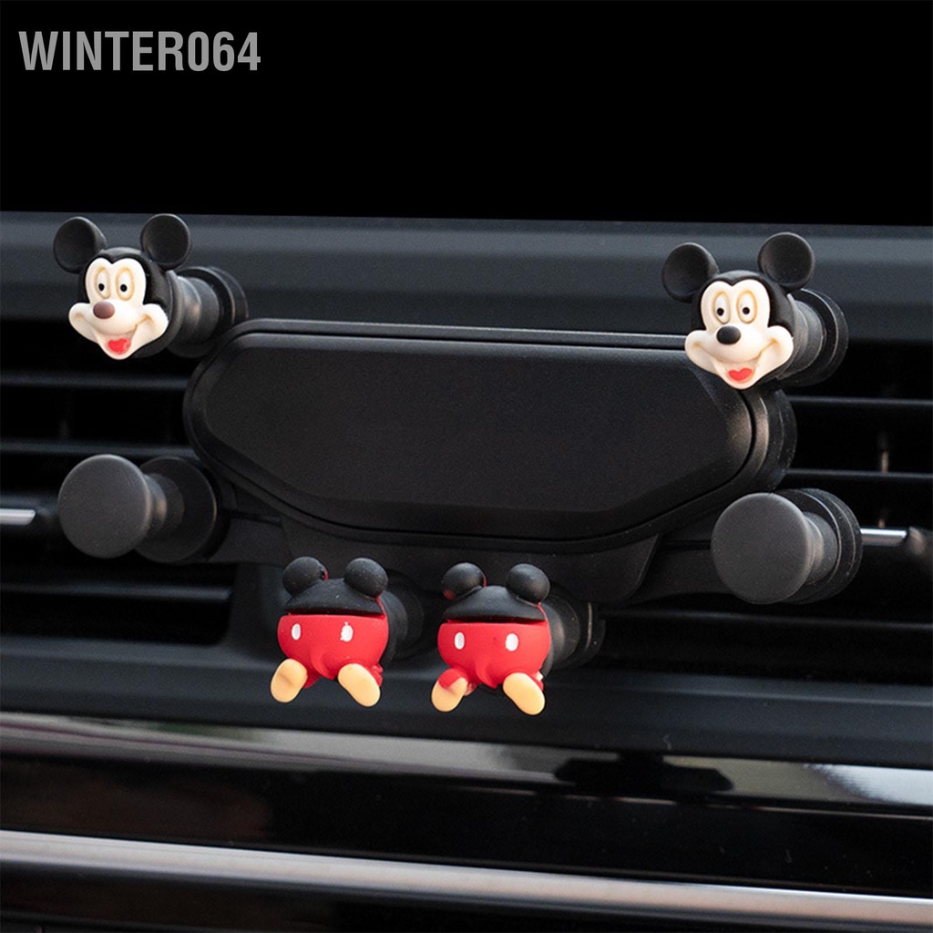 Giá đỡ điện thoại Hình ảnh hoạt hình dễ thương Chống rung Kẹp thông gió Điện thoại di động Gắn bằng chứng tiếng ồn