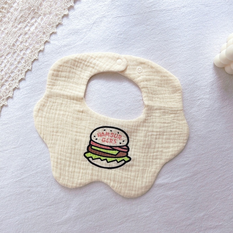 Yếm Dày 6 Lớp In Họa Tiết Hoạt Hình Dành Cho Bé 0-12 Tháng Tuổi