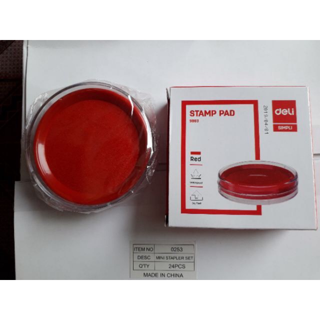 Mực lăn tay Deli 9863 -Freeship