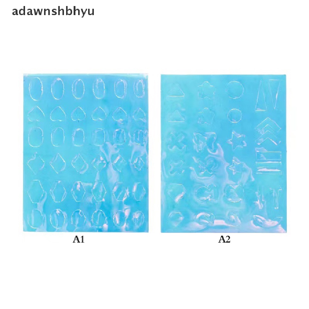 1 Tờ Nhãn Dán Trang Trí Móng Tay Nghệ Thuật Hình Đá Cực Quang