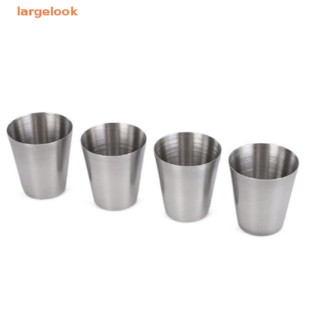 Set 4 Cốc Bằng Thép Không Gỉ Tiện Dụng Khi Đi Du Lịch