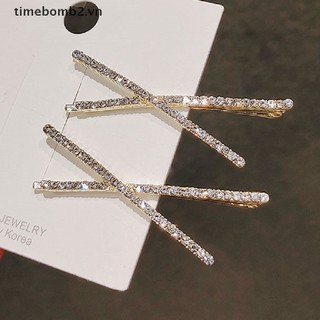 { # Mới Set 2 Kẹp Tóc Đính Đá Thời Trang Cho Nữ