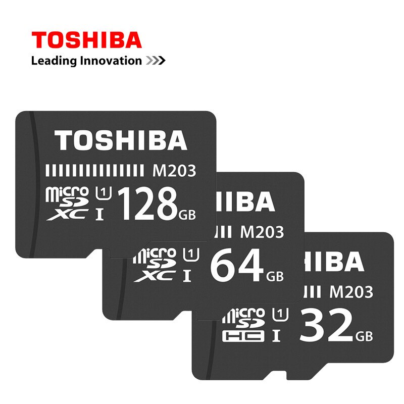 TOSHIBA Thẻ Nhớ Micro SDHC M203 SDHC Micro Sdxc4Gb / 512GB / 64GB / 128GB U1 Class10 UHS-1 100MB
