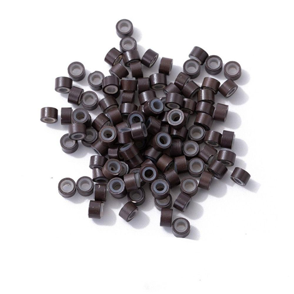 Set 500 Vòng Nối Tóc Bằng Silicon 5mm Thời Trang