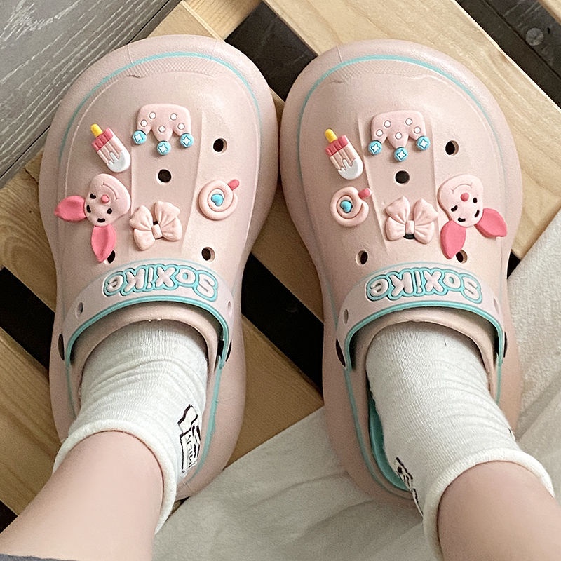 ISAHINI dép nữ dép bánh mì Giày nữ Dép Đi Trong Nhà Dành Cho Nữ 14Z23032611