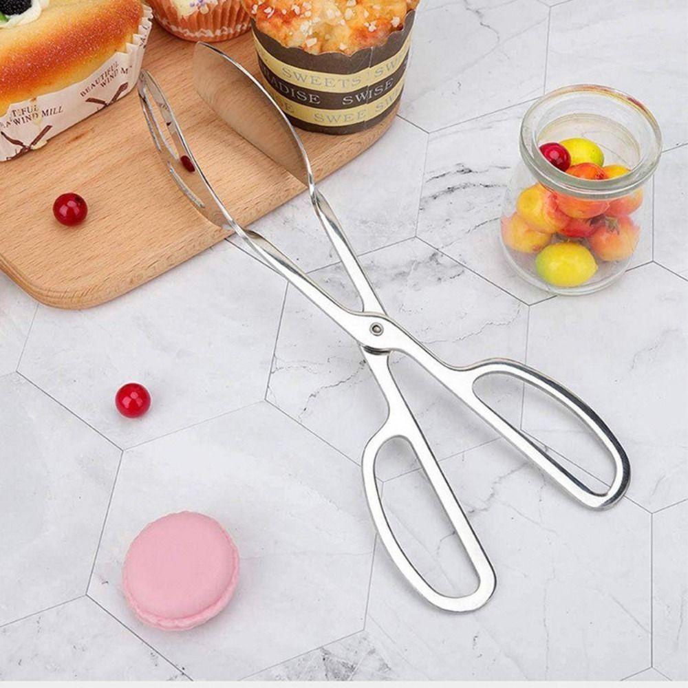 Kẹp Gắp Bánh Mì Bằng Thép Không Gỉ Thiết Kế Đục Lỗ Cách Nhiệt Tiện Dụng