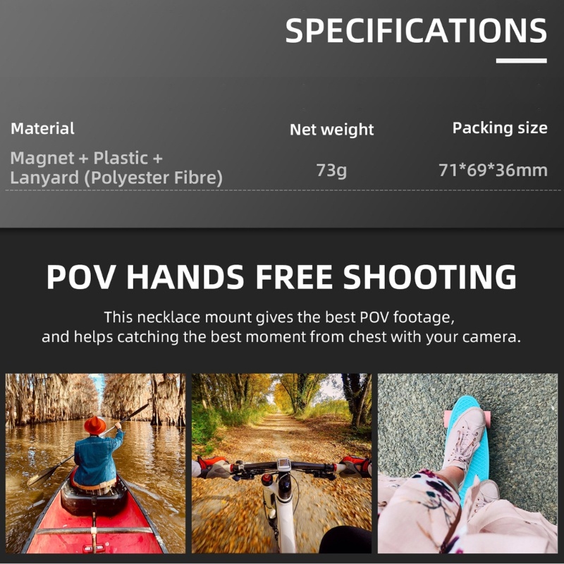 Giá Đỡ Cổ Gắn Máy Ảnh GoPro11 Có Nam Châm Tiện Lợi