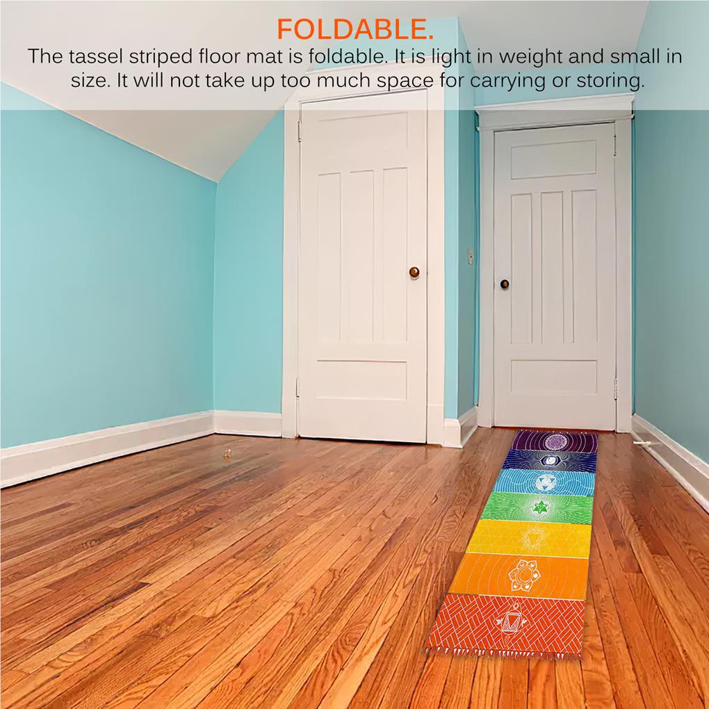 Thảm Tập Yoga Phối Tua Rua Chống Nắng Đa Năng Tiện Lợi Dễ Sử Dụng