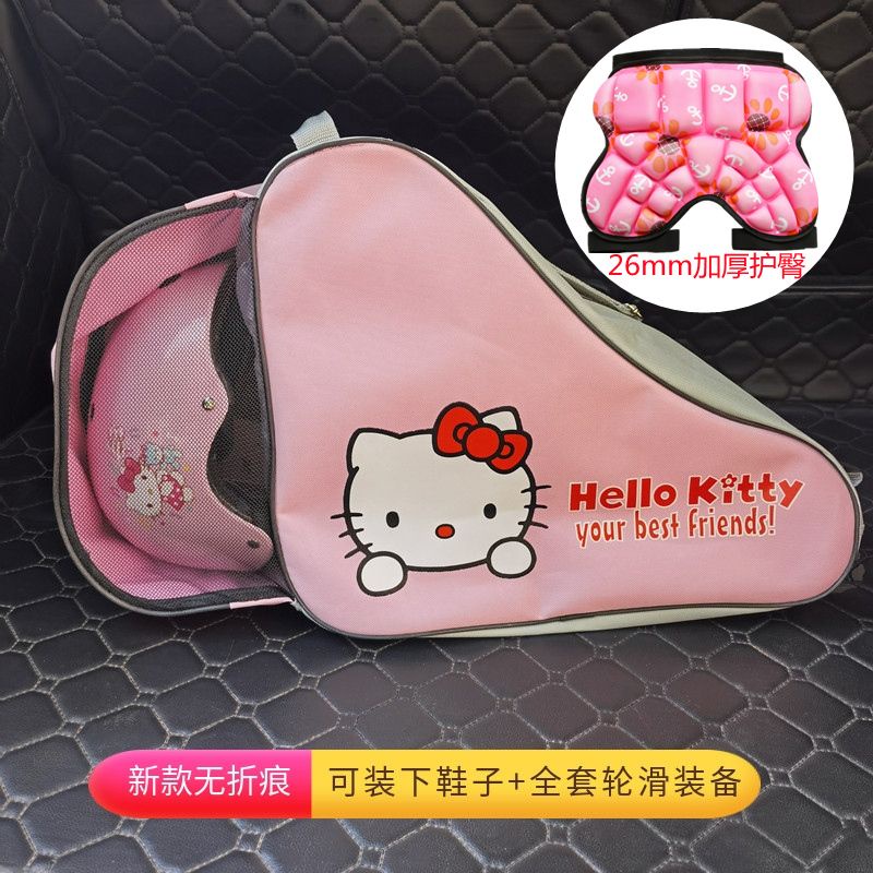 Disney Túi Cuộn Đựng Giày Trượt Patin Hình Hello Kitty Cho Bé