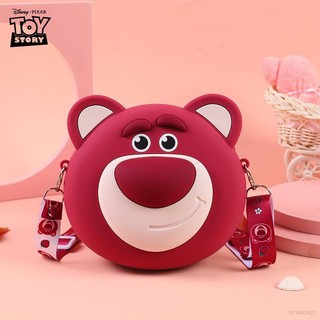 Túi xách gấu dâu lotso bằng silicon kiểu dáng xinh xắn